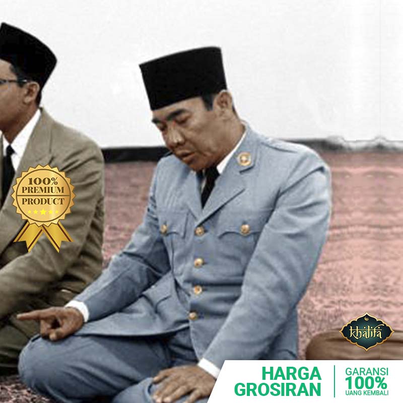 Peci Hitam Soekarno Presiden Kharismatik Promo Songkok Murah Grosir Kopiah Anak Dewasa Kopyah Polos