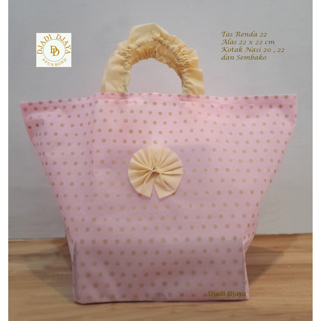 

Tas Hajatan Goodie Bag Kibir 22 Polkadot Pink