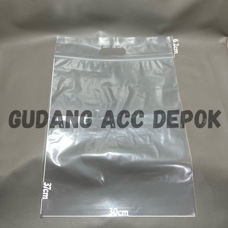 Kantong Plastik Klip Pond Bening 30 X 37 Cm X 5,5Cm/ Plastik Klip Pond Oval Packing Baju