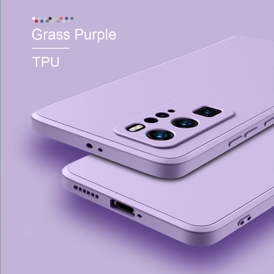 Premium Silicone Case Samsung Galaxy A01 A11 A31 A51 A71 M11 A10 A20 A30 A50 A10S A20S A30S A50S Casing Full Protection-Lilac Purple