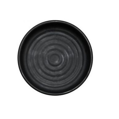 Glori Melamine Piring Dessert 6 inch Korean Jepang Banchan Kimchi Cake Plate G5306 - Hitam Melamin