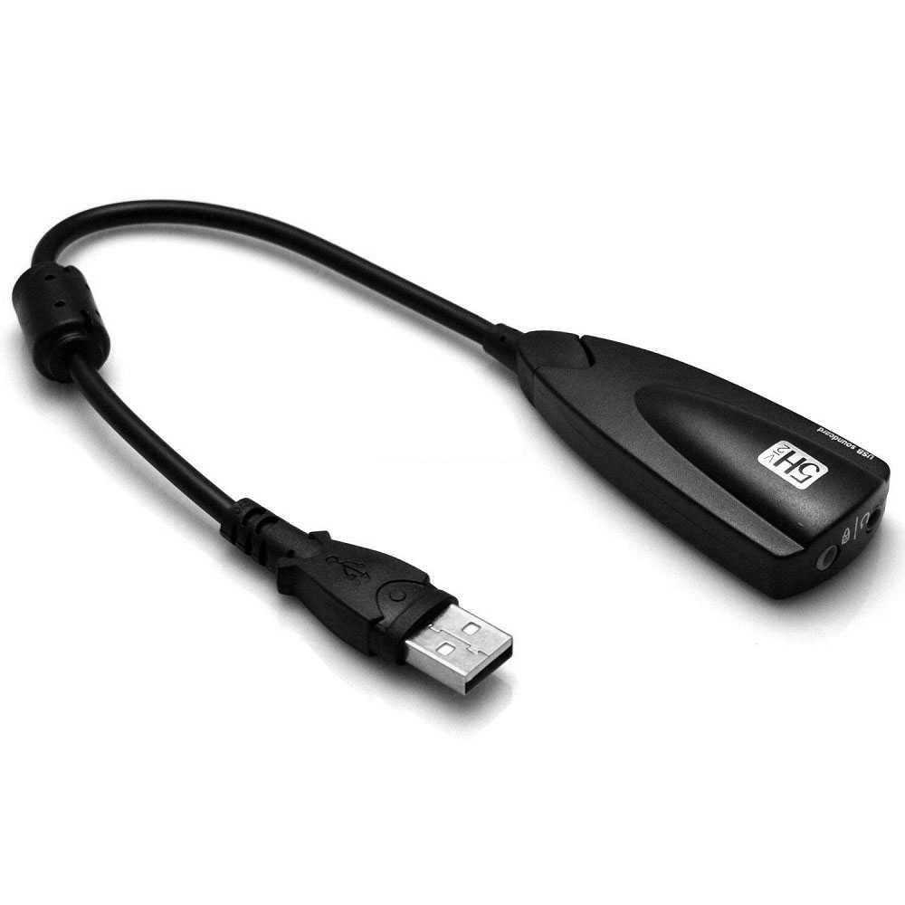 Virtual 7.1 Channel Sound Card Adapter USB Audio 3.5 Mm Headset untuk untuk PC Desktop Notebook