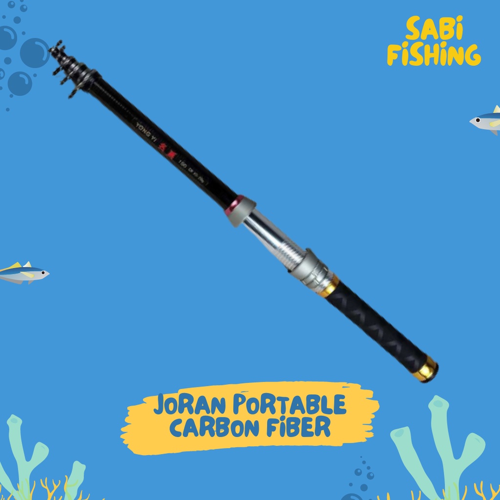 Joran Pancing Mini Pocket Carbon Fiber Fishing Rod