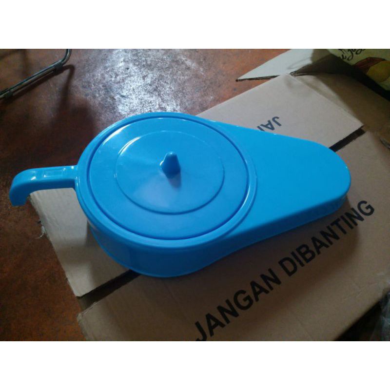 Pispot sodok Plastik/Pispot BAB/ Pispot Kencing(urin)/pispot pria atau wanita/ Pispot stickpan Biru/
