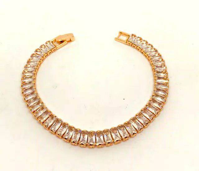 Gelang tangan permata//gelang wanita //perhiasan lapis emas //teplika