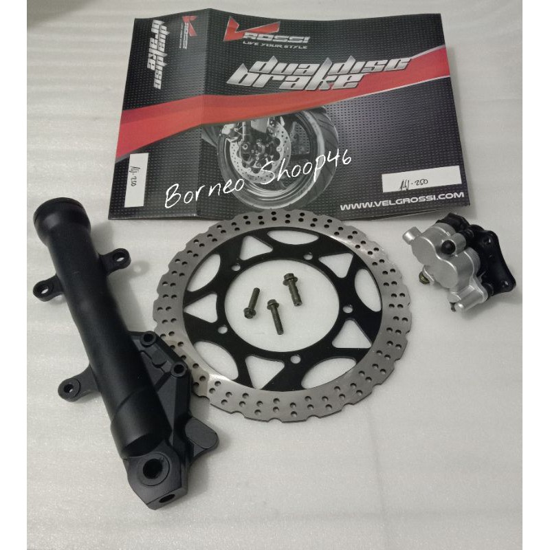 Tabung shock kiri rossi ninja 250 fi / karbu / z250 fi Usd upside down double disc depan ninja 250fi