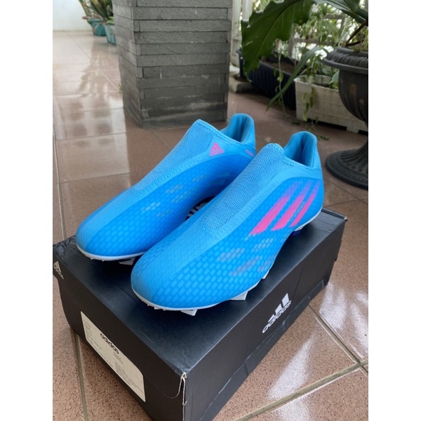 Sepatu Bola Adidas X Speedflow.3 Laceless FG Skyrus 1000% Original New BNIB RESMI