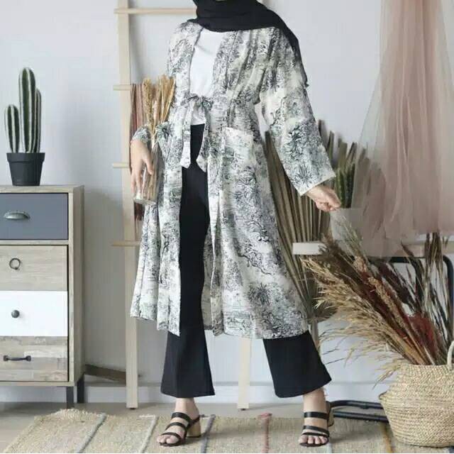 NUELA OUTER | LONG CARDIGAN MOTIF | LONG OUTER MOTIF | CARDIGAN MOTIF KELAPA