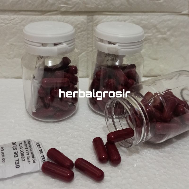 kapsul pelangsing premium merah maroon