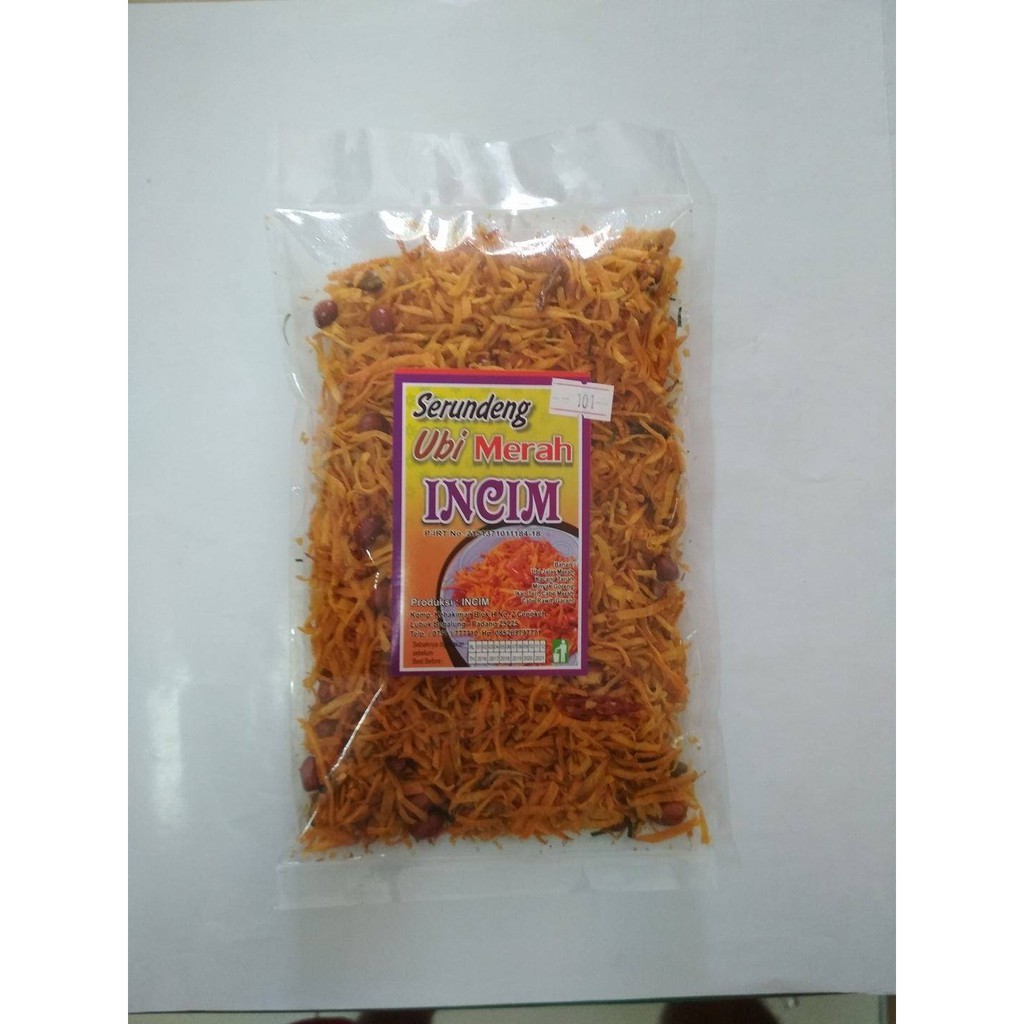 

Serundeng Ubi Jalar Merah Incim Khas Padang 200 gram