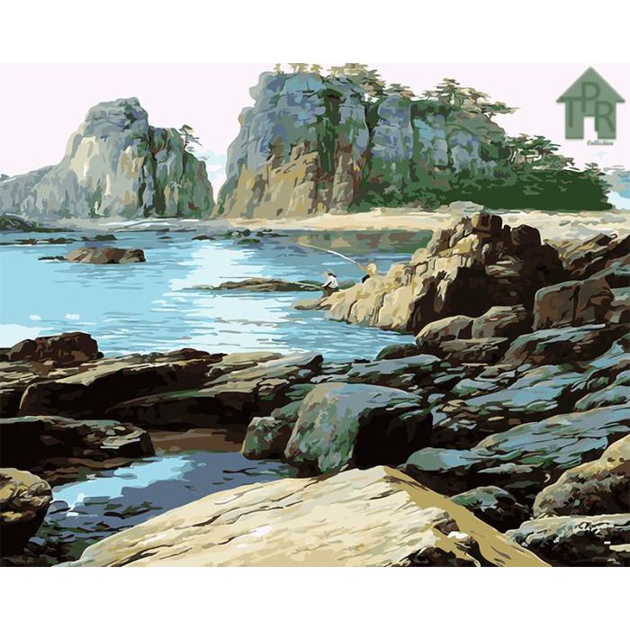 

Art / Diy - Set Melukis / Painting By Number Kit - Nature 40X50Cm. Part-2 - Shore 6177