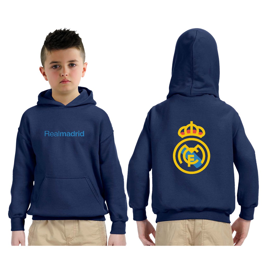 Jaket anak Hoodie Realmadrid Jaket team bola Bahan Premium