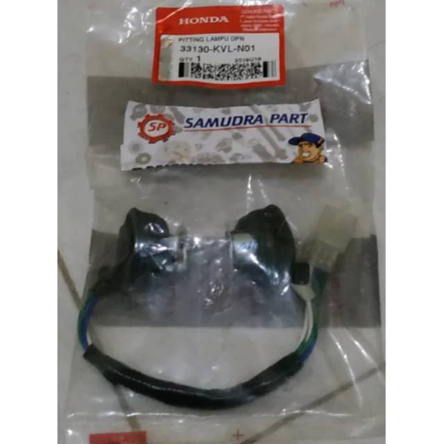 Soket piringan lampu depan Supra X 125 bohlam lampu 2