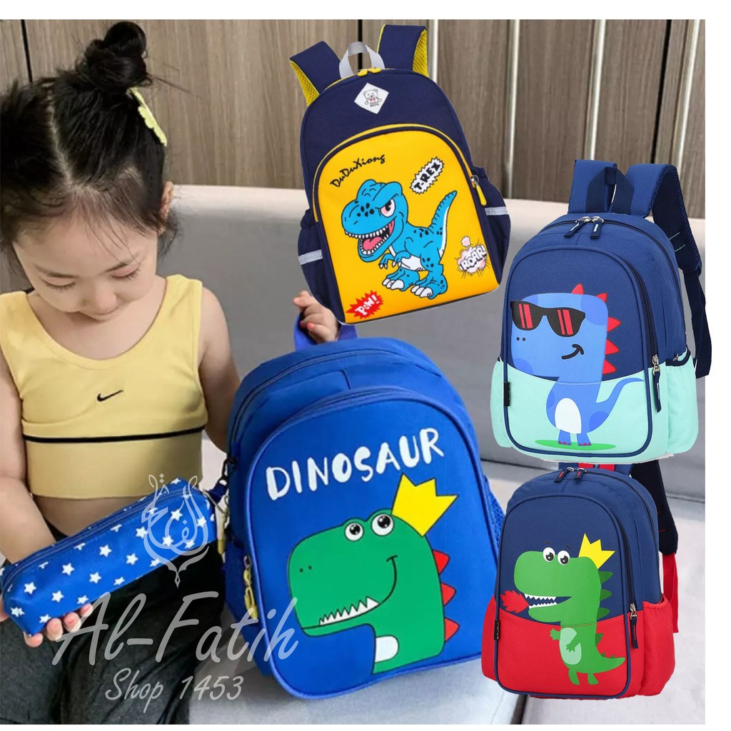  Tas  Anak  Sekolah  Ransel Karakter Dino Dinosaur Dyno 