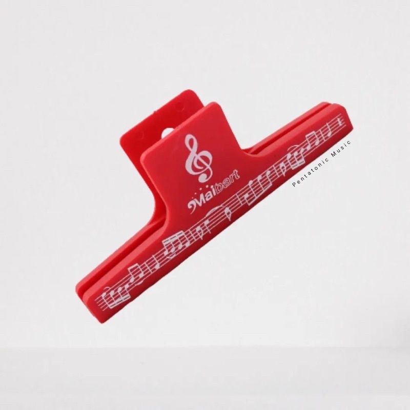 

Jepitan Kertas Musik Red Musical Clip Jepit Buku Not Balok Stationery