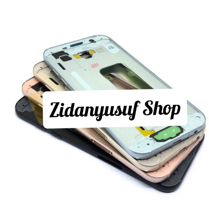 FRAME TULANG TENGAH TATAKAN DUDUKAN LCD SAMSUNG A520 A5 2017 ORI