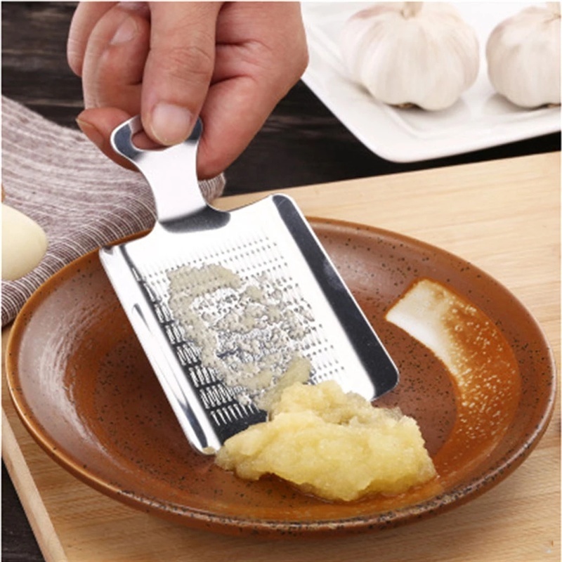 1PC Stainless Steel Ginger Grater/Wasabi Garlic Crusher Cutter for Kitchen