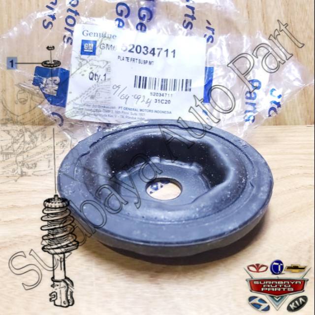 Plate Stopper Stoper Support Shockbreaker Shock Depan Chevrolet Spin Aveo Sonic