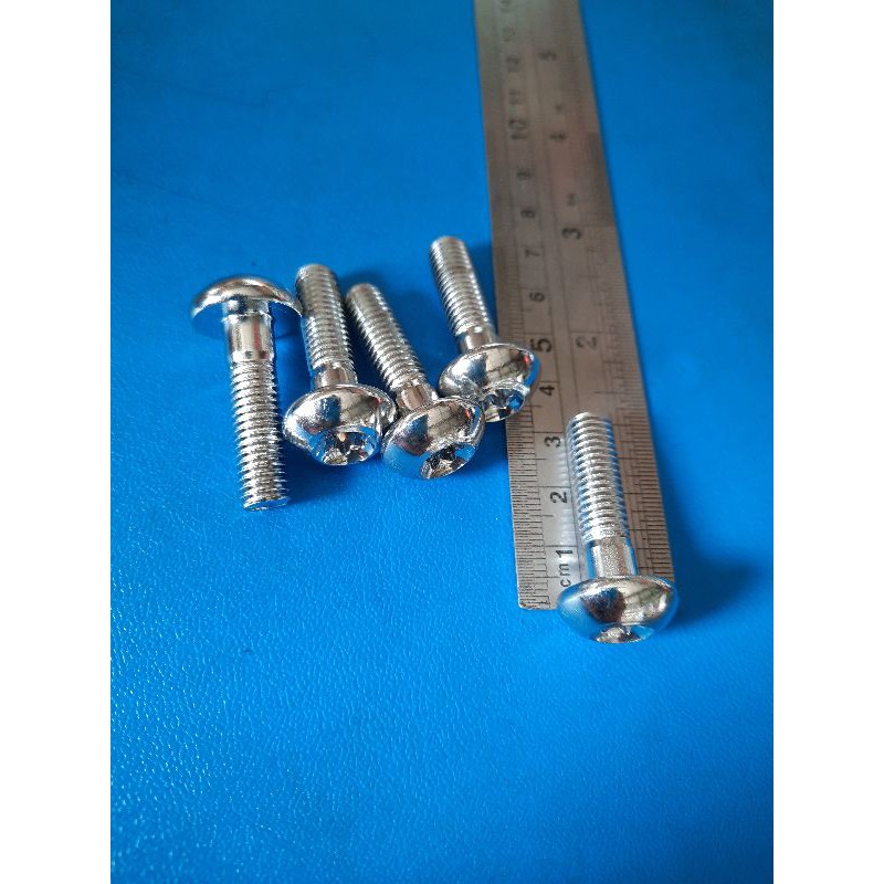 baut bintang 12/8milix3cm croom