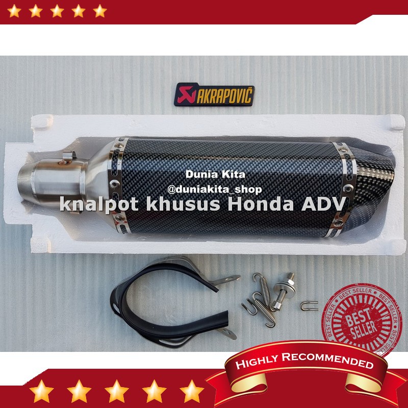 Sale Knalpot Akrapovic Import ADV 150 PCX Nmax Aerox Vario Lexy Scoopy MX King Satria