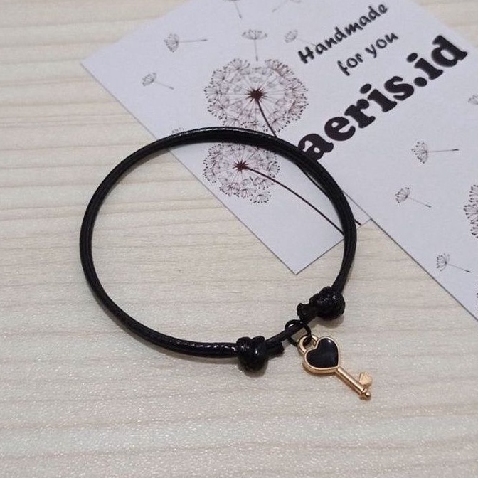 Gelang Couple Kunci Gembok Sepasang (2 Pcs)