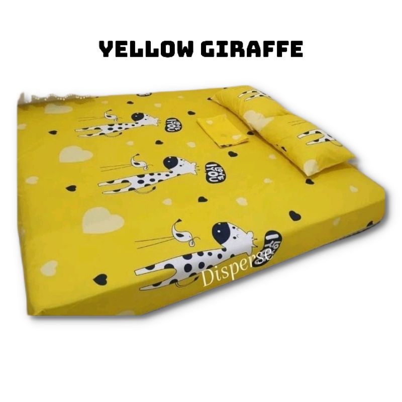Seprei Kasur Homemade Motif Giraffe/Jerapah Aethetic Ukur 120x200x20, 160x200x10, 180x200x20