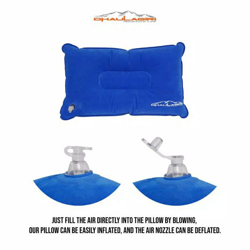 Bantal Angin Tiup DHAULAGIRI Uultralight Travel Pillow Bantal Lipat Tiup