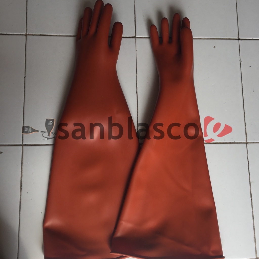 Sarung Tangan Sandblasting Rubber Hand Gloves Blasting Cabinet Kompac