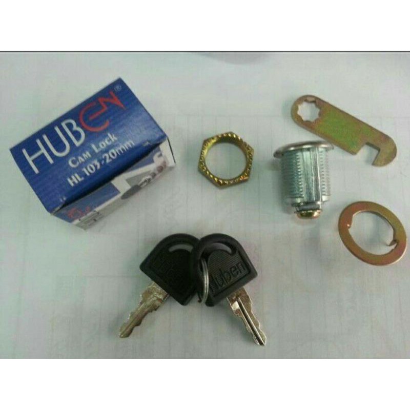 KUNCI LOKER | KUNCI KAIT | CAMLOCK 20mm HUBEN | Kunci Loker Kait Cam Lock Huben