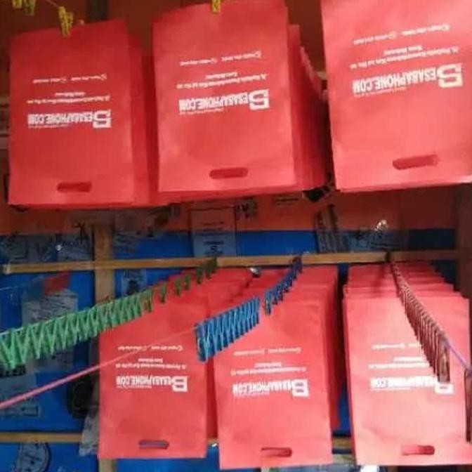 

25X35 Sablon Goodie Bag / Tas Spunbond / Souvenir Pernikahan / Tas Eve