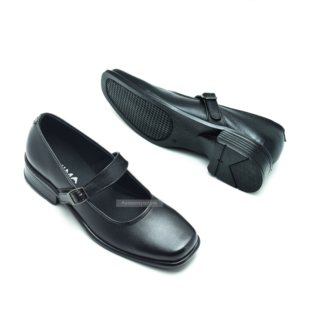 Sepatu Pantofel Sekolah Paskibra Wanita Formal Ukuran Besar Jumbo 36 44 Bahan Kulit - Xima XPK