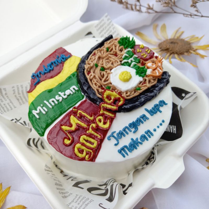 

KOREAN LUNCH BOX CAKE / BENTO CAKE / KUE ULANG TAHUN (KARAKTER DESIGN)