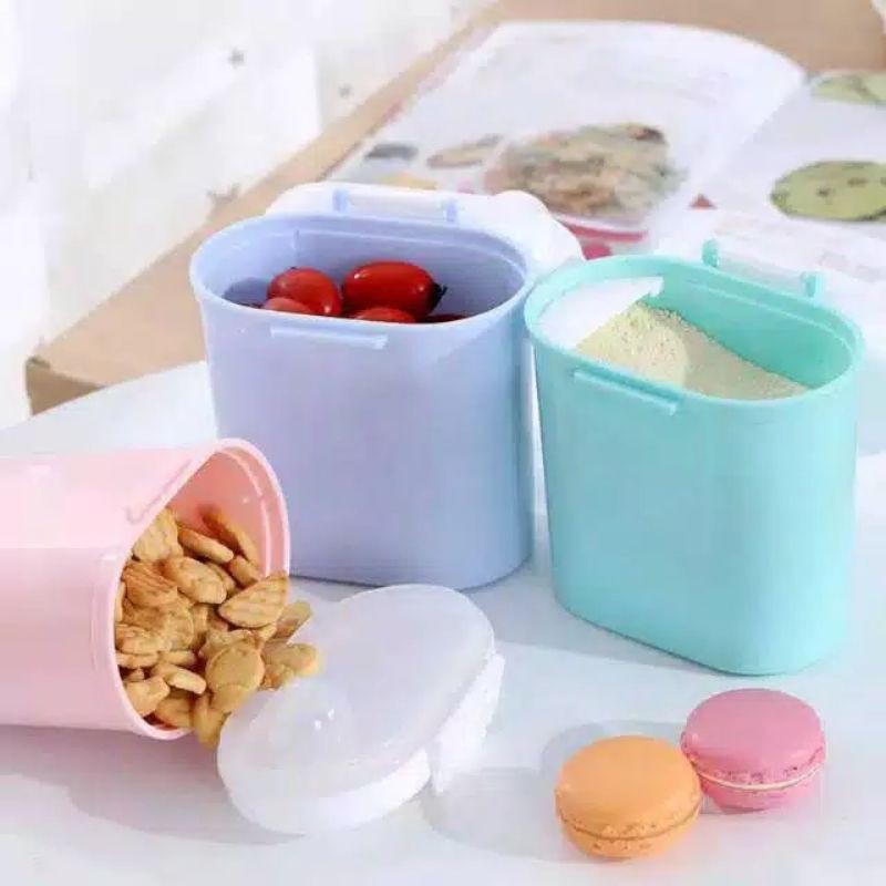 ⭐VERIKA⭐ Tempat Susu Bubuk Bayi Botol Susu Anak Wadah Penyimpanan Kotak Susu Anti Tumpah 800gr Perle