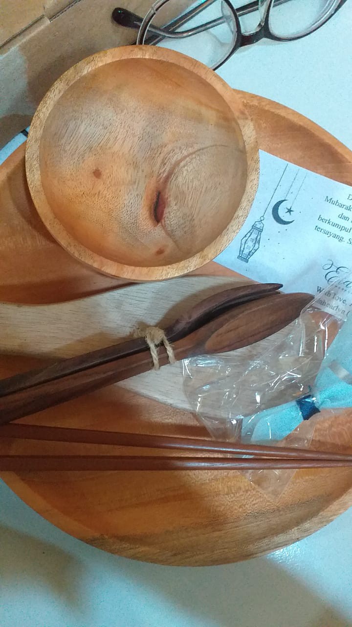 Kado Box  Perabot Kayu Pernikahan Gift Set Ulang Tahun Hampers Set Alat Makan