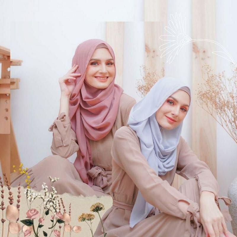 [Fashion Muslim] THALIA PASHMINA INSTAN NON PET | pashmina tali terlaris