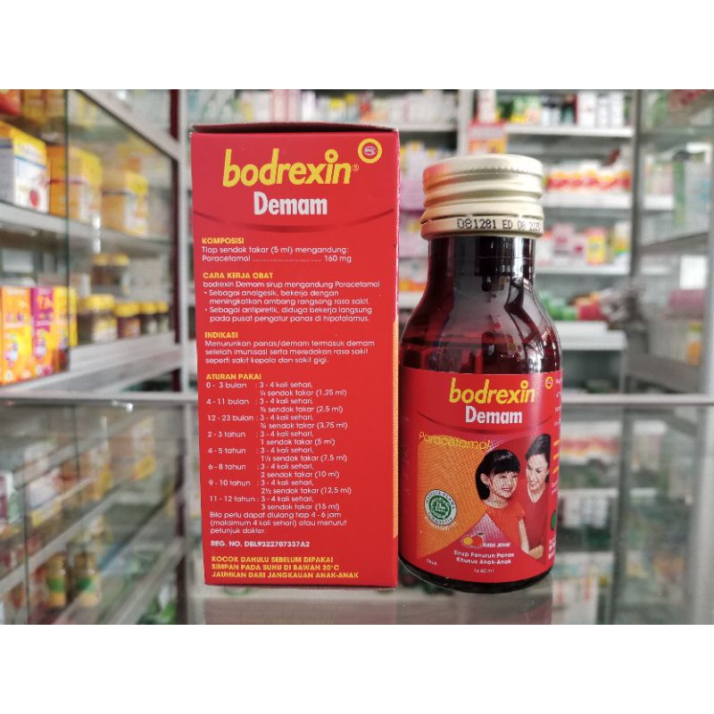 Bodrexin Demam Paracetamol Rasa Jeruk 60 ml