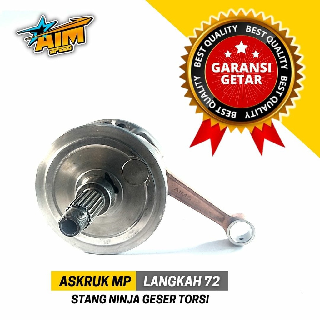 Askruk MP L72 stang Ninja + Geser Torsi Kruk As Megapro Langkah 72 AIM SPEED