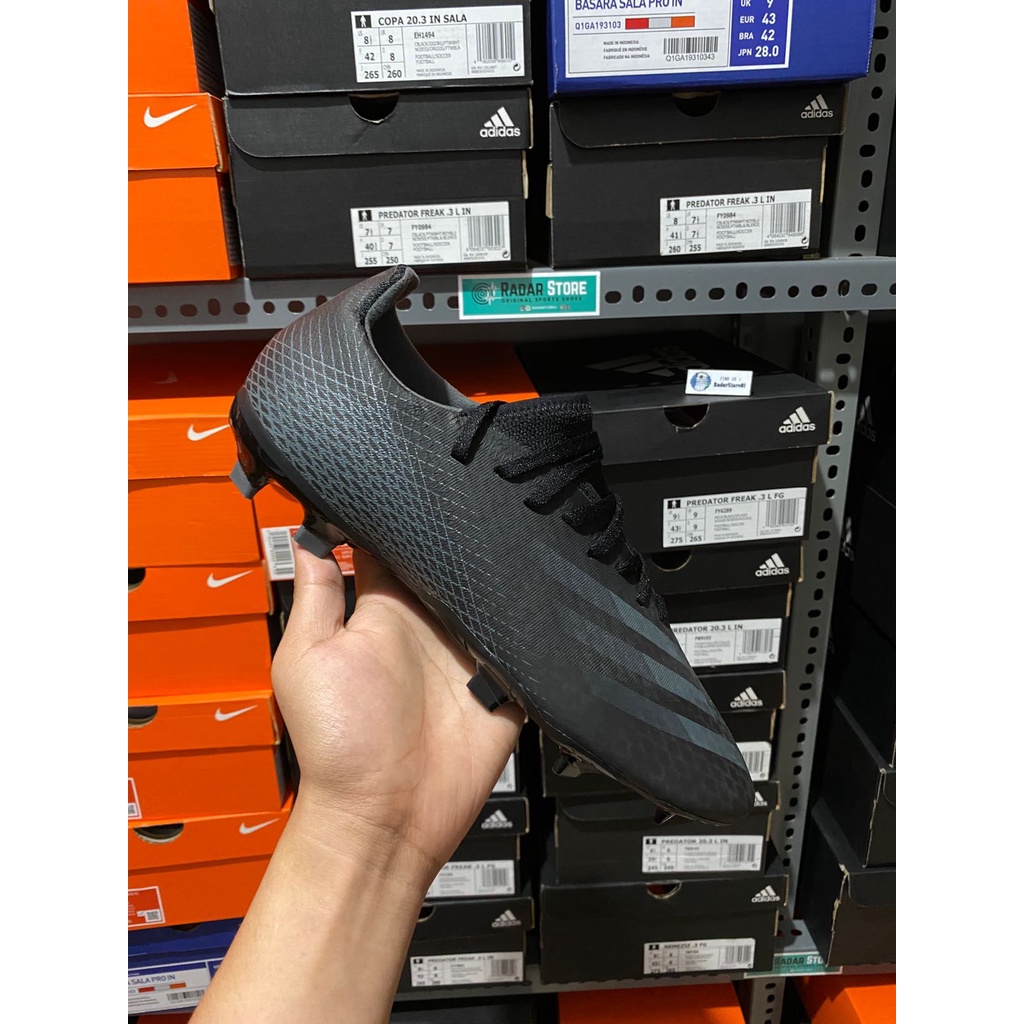 Sepatu Bola Adidas X Ghosted.3 FG Core Black EH2833 Original BNIB