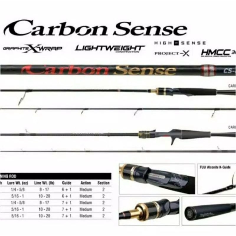 joran seahawk carbon sense baitcasting 662mb