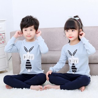  BAJU  TIDUR ANAK ANAK COUPLE  LENGAN  PANJANG  BAJU  TIDUR 