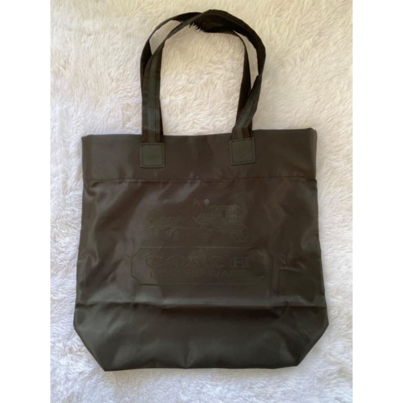 PRELOVED - COACH Black Nylon shopper bag (tas untuk belanja)Bag only (REPRICE)