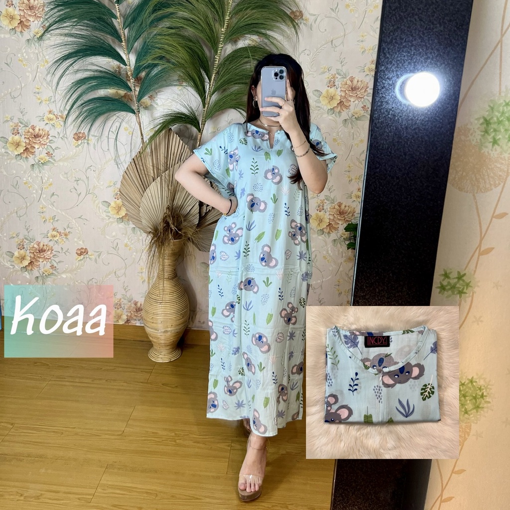 PART1 NCDY HOMEWEAR DASTER PANJANG SEMATA KAKI LD 130cm BUSUI FRIENDLY JUMBO-Koaa