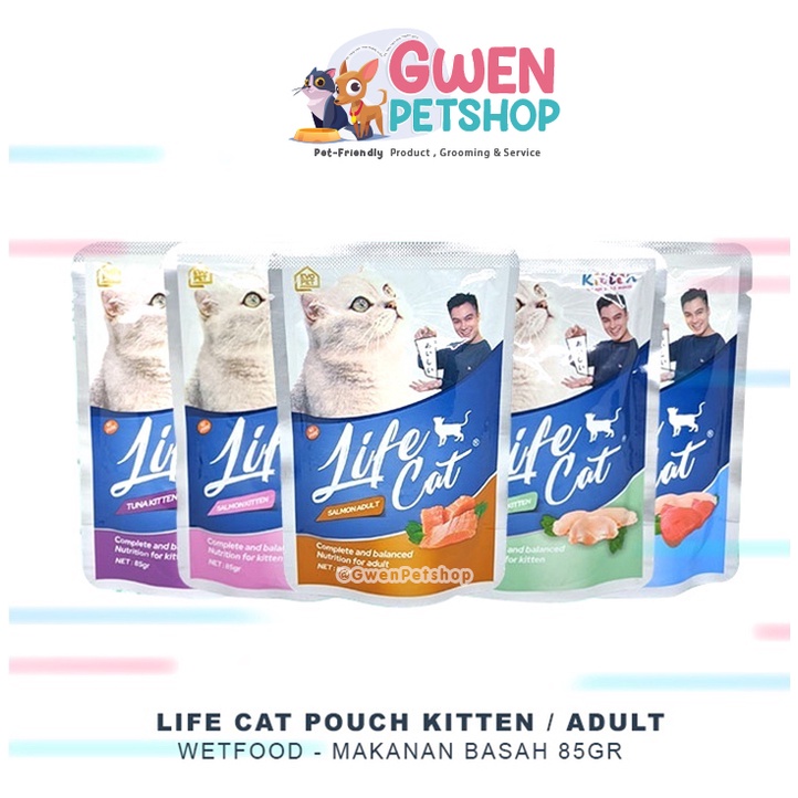 Life cat pouch / Lifecat ( makanan kucing basah)