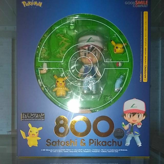 Nendoroid 800 Satoshi & Pikachu Pokemon NEW ORI MISB