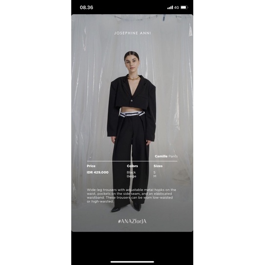 camille pants black Size S josephine anni x anaz