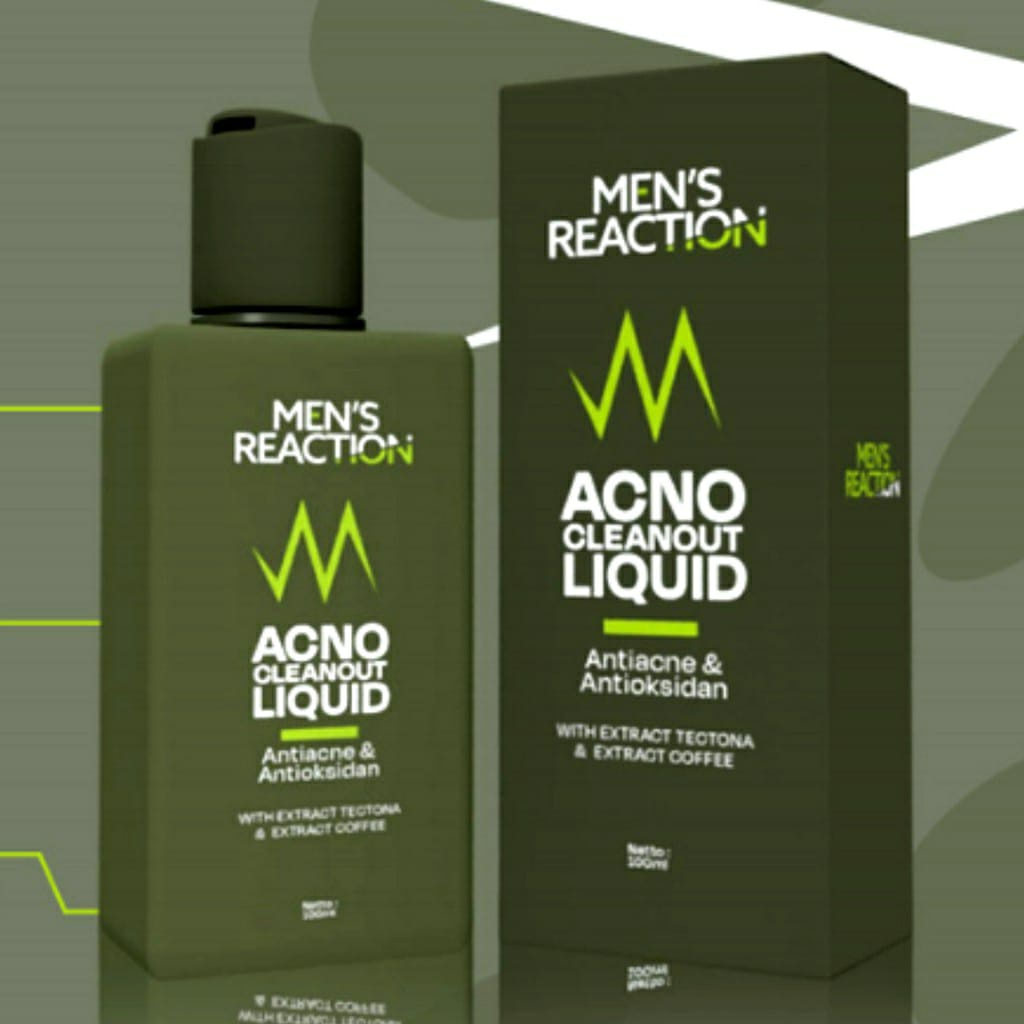 Sabun Jerawat MEN’S REACTION Acno Clean Liquid Anti Bakteri ORIGINAL