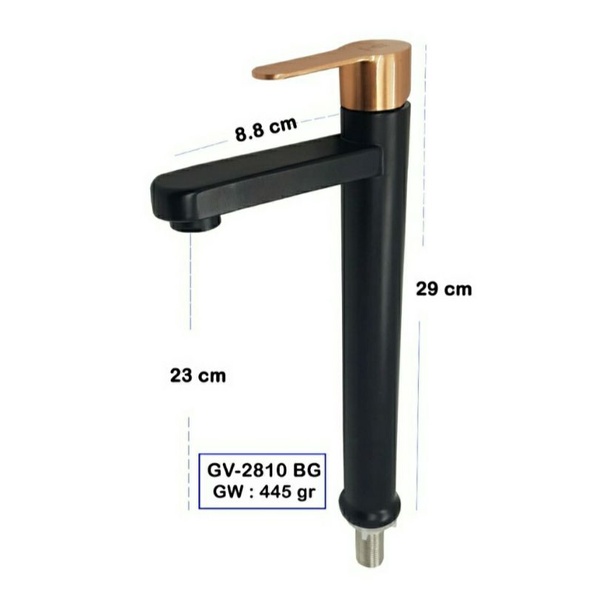 Kran Air Wastafel Black Gold & Keran Wastafel Black Gold Cold Only