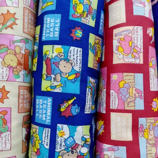 Katun jepang motif anak