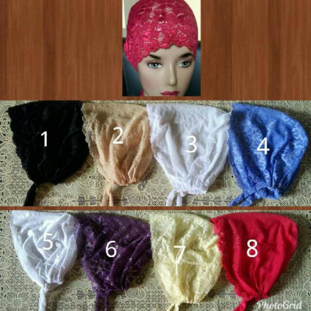 Ciput Brokat Tali / Ciput Brokat Ikat / Ciput Brokat Full Kepala.