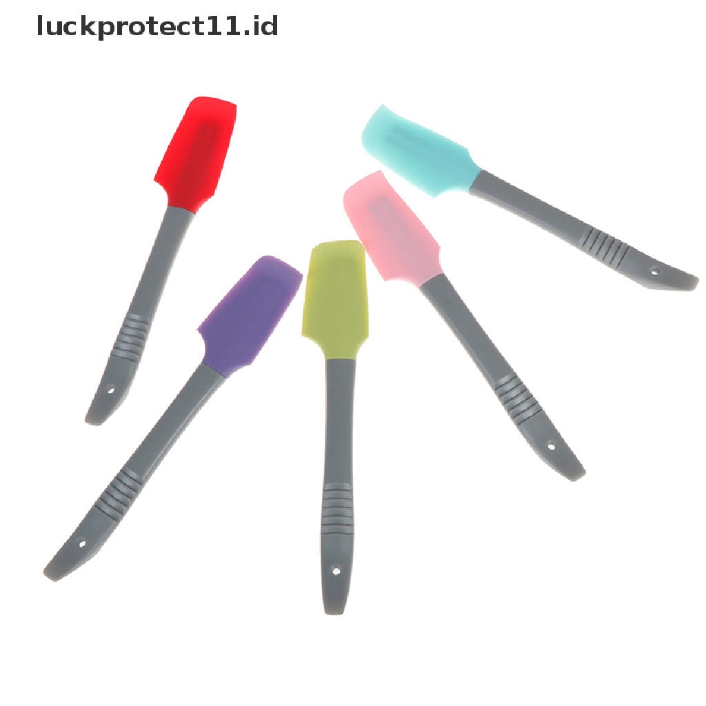 //HG&amp;ID// 1pc Mini Silicone Cream Butter Cake Spatula Mixing Batter Scraper Brush .